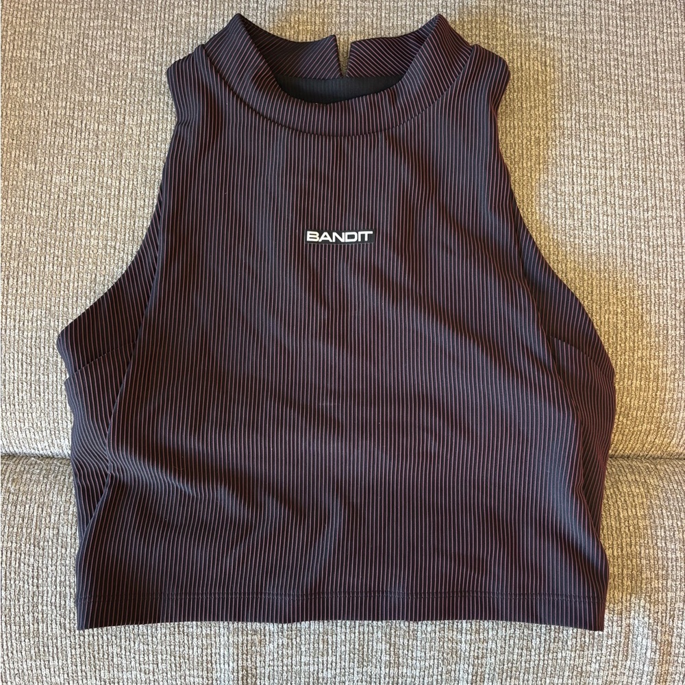 Bandit Striped Cadence Vaso Race Crop Black/Fig
